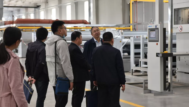 發(fā)改委項(xiàng)目主任來(lái)晶創(chuàng)土工材料指導(dǎo)工作